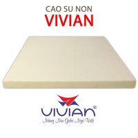 Nệm Cao Su Non Thông Hơi VIVIAN (1.4 x 2.0 m) Bọc Áo Thun Dây Kéo - Vàng Nhạt