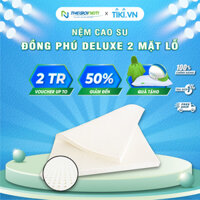 Nệm Cao Su Thiên Nhiên Deluxe 2 Mặt Lỗ Đồng Phú - 180x200 - 10cm