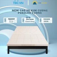 Nệm Cao Su Thiên Nhiên Kim Cương Purelux- 3Zone - 160x200x5cm