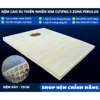 Nệm cao su thiên nhiên kim cương 3zone purelux [ 15cm ]