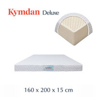 Nệm cao su thiên nhiên Kymdan Deluxe 160 x 200 x 15cm SFM - Tỷ trọng mousse cấp độ 1 SDH