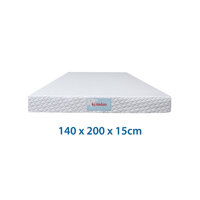 Nệm cao su thiên nhiên Kymdan Deluxe 140 x 200 x 15cm SFM - Tỷ trọng mousse cấp độ 1 SDH