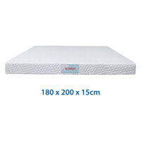 Nệm cao su thiên nhiên Kymdan Deluxe 180 x 200 x 15cm SFM - Tỷ trọng mousse cấp độ 1 SDH