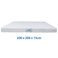 Nệm cao su thiên nhiên Kymdan Deluxe 200 x 200 x 15cm SFM - Tỷ trọng mousse cấp độ 1 SDH
