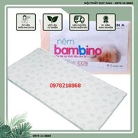 Nệm Cao Su Thiên Nhiên Liên Á Bambino cho bé + 1 Áo nệm