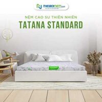 Nệm Cao Su Thiên Nhiên Tatana Standard, Mềm Mại Êm Ái Nâng Đỡ Cột Sống, Kháng Khuẩn Bảo Hành 10 Năm
