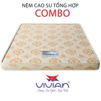 Nệm Cao Su Tổng Hợp Combo VIVIAN (1.8 x 2.0 m) - Hoa Văn Màu Sắc Ngẫu Nhiên