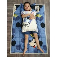 Nệm cho bé đi học mẫu giáo kích thước 80x120cm / nệm dày mùa đông có chun 4 goc sẵn