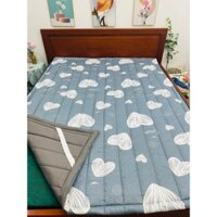 Nệm cuộn đa năng vải cotton chần gòn tấm có thể gấp gọn gàng mang theo đi xa,picnic.