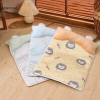 Nệm điều hoà thú cưng chống trượt hoạt hình, Chăn mùa hè cho mèo thoáng khí có gối