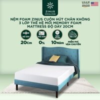 Nệm Foam Cao Cấp Dày 20cm Zinus - 8in Memory Foam Mattress