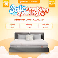Nệm Foam Comfy Cloud 1.0 Nâng Đỡ 5 Vùng Cơ Thể Bảo Vệ Cột Sống, Thoáng Khí Vượt Trội Vua Nệm