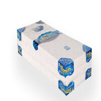 Nệm Gấp 3 Cao Su Bông Kim Cương Titanium, Lớp Cao Su Mềm Mại Kết Hợp Cùng Lớp Bông Kháng Khuẩn