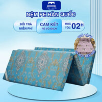 Nệm Gấp 3 PE Hàn Quốc Cao Cấp, Nệm PE Không Xẹp Lún, Gấp 3 Tiện Gọn, Không Thấm Nước, Chống Ẩm Mốc