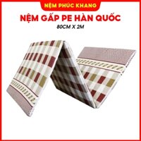 Nệm gấp pe korea hàn quốc (80cm x 2m).cao 3 phân