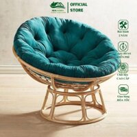 Nệm ghế Papasan 1m2 vải bố kèm bông gòn cao cấp.Ghế lười bập bênh thư giãn Papasan mây phòng ngủ cho bé