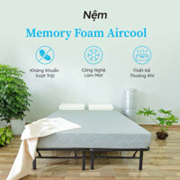 [Nệm Giá Tốt] Nệm Điều Hoà Mát Lạnh Aircool Memory Foam Cao Cấp Coop Home Kết Hợp Than Hoạt Tính  - Tiêu Chuẩn