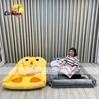 Nệm giường Hình Thú Bông Cho bé, Nệm Thú Handmade Cao Cấp (1m1-1m6 dày 5cm (Có SẴn)