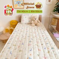 Nệm gối chần bông cho bé đi học mầm non tiểu học vải cotton 70x140cm 80x150cm thảm lót nôi cũi trẻ em thoáng khí mềm mịn