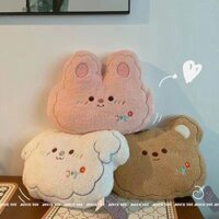 ném gối gối Thỏ sofa sang trọng đệm nhỏ Chó trắng tròn đệm đầu giường bay đệm cửa sổ