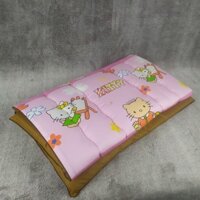 Nệm gòn trải sàn tiện lợi cho bé từ 2 -10 tuổi chất liệu vải Cotton Thắng Lợi nhân vật hoạt hình ngộ nghĩnh Kim Home