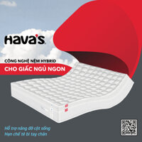 Nệm hybrid mô-đun hoá Havas Fullmoon, Độ cứng toàn diện, Hạn chế đau nhức cột sống, tê bì tay chân