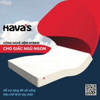Nệm hybrid mô-đun hoá Havas Fullmoon Classic, Độ cứng toàn diện, Đặc biệt hỗ trợ nâng đỡ cột sống
