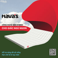 Nệm hybrid mô-đun hoá Havas Fullmoon Topper, Độ cứng toàn diện, Đặc biệt hạn chế tê bì tay chân