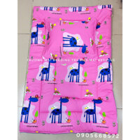 Nệm kèm gối cho bé đi học mẫu giáo hoặc ở nhà 100% coton