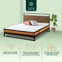 Nệm Lò Xo Độc Lập Zinus Foam Mát Gel Mát Thế Hệ Mới Dày 20cm - 8in Spring Mattress