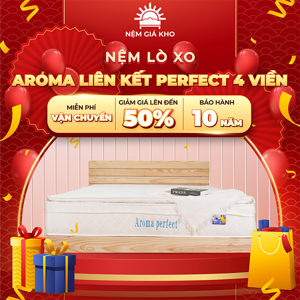 Nệm lò xo liên kết Aroma Perfect 4 viền