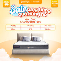 Nệm Lò xo túi độc lập giảm tiếng ồn Amando Elite Plus A