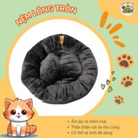 Nệm lông tròn cho thú cưng