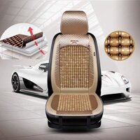 Nệm Lót Ghế Ngồi Hạt Gỗ Văn Phòng, Chất Liệu Gỗ Giúp Tản Nhiệt Chống Mỏi Lưng, Thiết Kế Massage Khi Ngồi