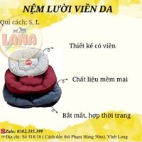 Nệm lười viền da cho chó mèo