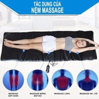 Nệm massage toàn thân 9 điểm rung Goodfor