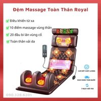 Nệm Massage Toàn Thân Royal 22 Điểm, Đệm Massage Hồng Ngoại Có Massage Chân Rời, Ghế Massage