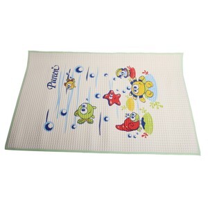 Nệm mát cao su Pureen xanh - 60x90 cm