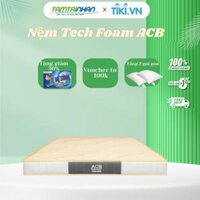 Nệm Tech Foam ACB Êm Ái , Đàn Hồi Tốt  Đủ Kich Thước  - 180x200 - 10cm