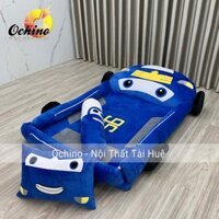 Nệm Thú Dáng Nôi Cho Bé Mẫu Ô Tô Xanh 1m6-1m1 Dày 5cm Hàng Handmade Cực Tỉ Mỉ