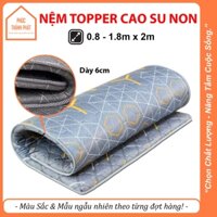 Nệm Topper Cao Su Non Dày Dặn Đàn Hồi Thoáng Khí Đệm Topper Trải Sàn Giường Gấp Gọn Hàng Xuất Khẩu