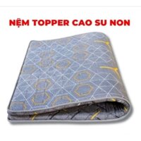 Nệm topper cao su tổng hợp chần viền dày 5cm đủ kích thước.