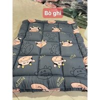 Nệm Topper Tấm Làm Mềm Đệm 1M2/1M4 Cotton Hàn quốc Phong Cách Khách Sạn mẫu bò sữa xám