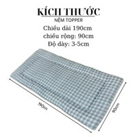 Nệm topper xuất Nhật M2T BEDDING dày mềm mịn đủ kích thước đệm gấp gọn đa năng