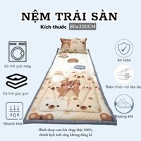 Nệm văn phòng 80*200cm - Nệm trải sàn hỗ trợ lưng, thoáng khí, dễ gấp gọn và vệ sinh