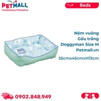 Nệm vuông gấu trắng Doggyman Size M - 55cmx45cmxH13cm Petmall