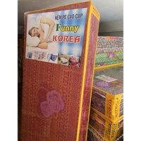 nệm xếp gấp 3 tấm chất liệu PE kích thước 1,4m*2m độ dày  10cm