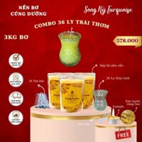 Nến Bơ Cúng Phật - Combo 36 ly trái thơm - Nguyên Liệu Làm Nến Bơ Cúng Dường Tại Nhà - Nến Bơ Liên Hoa