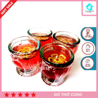 Nến Ly, Đèn Cầy Với Thành Phần Sáp Đặc Biệt An Toàn Cháy Lâu Dùng Để Bàn Thờ Tổ Tiên, Cúng Kiến - Hộp 12 Ly