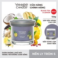 Nến ly tròn sáp đậu nành Yankee Candle size S (122g) - Black Tea & Lemon